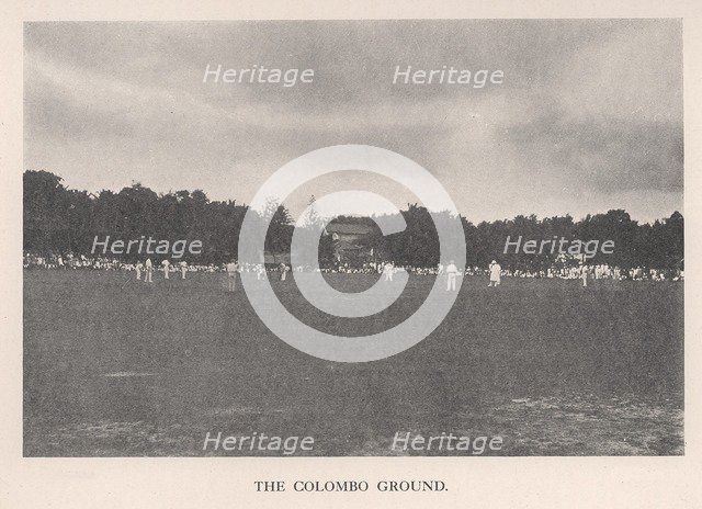 The Colombo Cricket Ground, Ceylon, 1912.   Artist: Unknown.