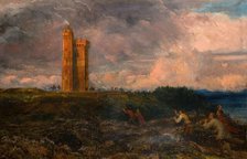 The Firing Of The Beacon (1868-1870). Creator: Richard Redgrave.