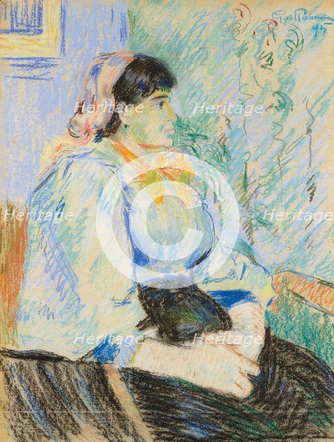Jeune femme assise, 1895. Creator: Guillaumin, Jean-Baptiste Armand (1841-1927).