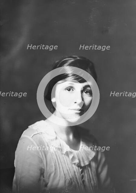 Miss Harriet Mann, (Miss Loader), portrait photograph, 1918 Dec. 12. Creator: Arnold Genthe.