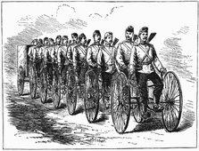 Military multicycle by Singer & Co, 1887. Artist: Unknown