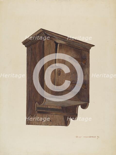 Hanging Closet, c. 1940. Creator: Ernest A Towers Jr.