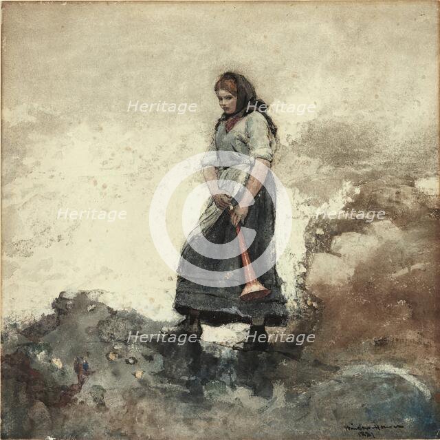 Daughter of the Coast Guard, 1881. Creator: Winslow Homer.