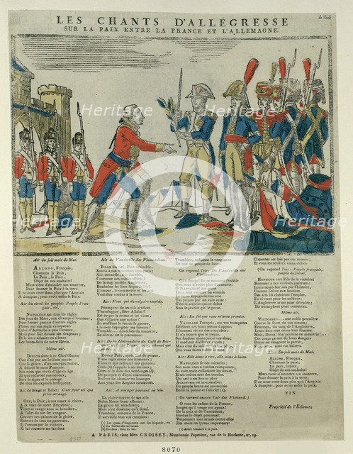 The Treaty of Pressburg, 1805. Artist: Anonymous  