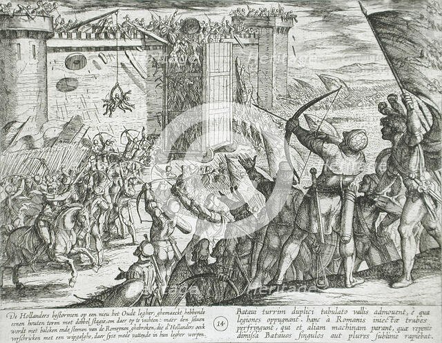 New Attack on the Fortress, Publshed 1612. Creator: Antonio Tempesta.