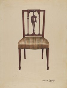 Side Chair, 1936. Creator: Michael Trekur.