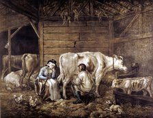 'The Cowshed'. Artist: Unknown