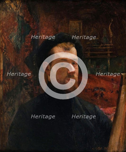 Self-Portrait, c. 1886-1888. Creator: Cottet, Charles (1863-1925).