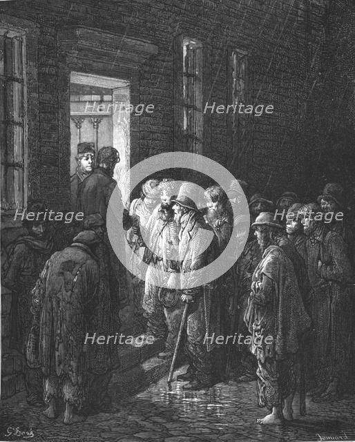 'Refuge - Applying for Admittance', 1872.  Creator: Gustave Doré.