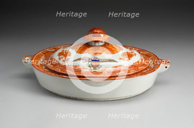 Hot Water Dish with Cover, 1800/1900. Creator: Unknown.