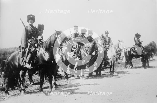 Russian Cossacks, between c1914 and c1915. Creator: Bain News Service.