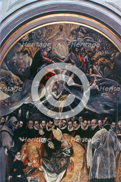 'The Burial of Count Orgaz' (detail), 1586-1588. Artist: El Greco