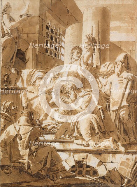 Beheading of Two Male Saints, 1696-1770. Creator: Giovanni Battista Tiepolo.