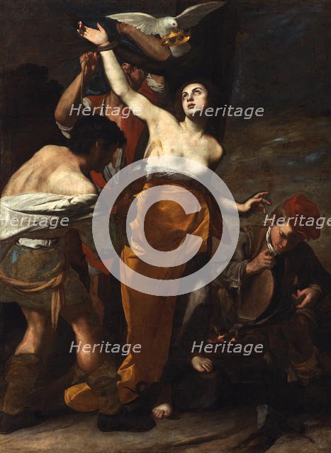 The Martyrdom of Saint Agatha, ca 1619. Creator: Stanzione, Massimo (ca. 1585-ca. 1658).