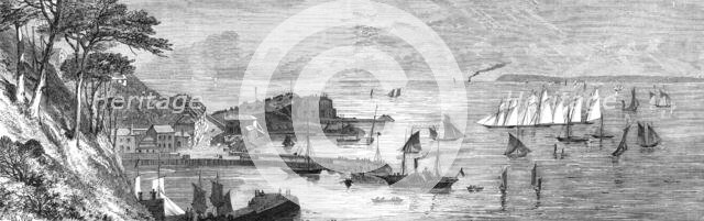 Torbay Regatta: the schooner-yachts starting from Torquay, 1864. Creator: Unknown.