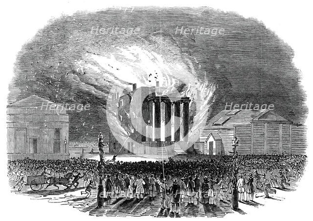 Burning of the Glasgow Theatre, 1845. Creator: Unknown.