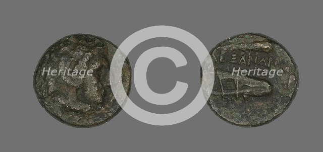 Coin Depicting the Hero Herakles, 336-323 BCE. Creator: Unknown.