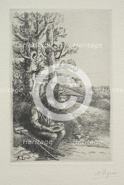 The Little Beggar. Creator: Alphonse Legros (French, 1837-1911).