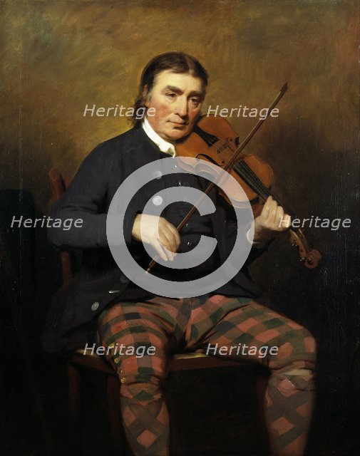 Portrait of the Violinist and composer Niel Gow (1727-1807), 1787. Artist: Raeburn, Sir Henry (1756-1823)
