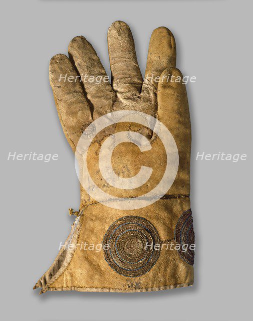 Glove (Henry VIII's hawking glove ), 16th century. Artist: Unknown.
