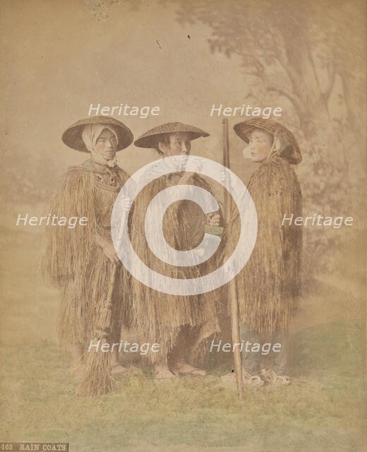 Rain Coats, about 1875-1890s. Creator: Adolfo Farsari.