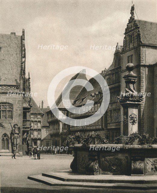'Halberstadt - Marketplace', 1931. Artist: Kurt Hielscher.