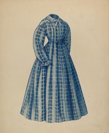 Dress, c. 1940. Creator: Julie C Brush.