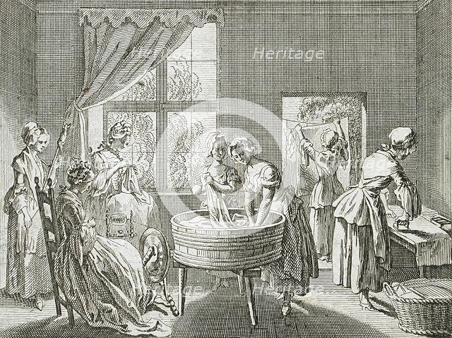 Illustration for Basedow's 'Elementary Work', 1770. Creator: Daniel Nikolaus Chodowiecki.