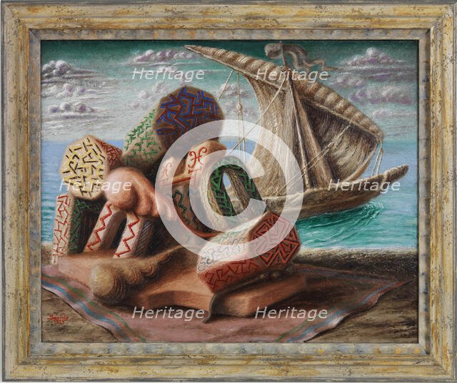 Ulysses and Polyphemus, 1929. Creator: Savinio, Alberto (1891-1952).