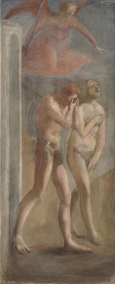 Expulsion of Adam and Eve, after Masaccio, 1898. Creator: Magnus Enckell.