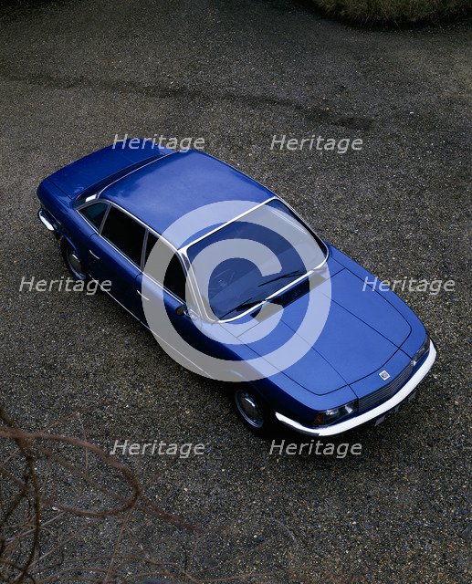 A 1974 NSU(Neckarsulm Strickmaschinen Union ) RO 80 viewed from above. Artist: Unknown