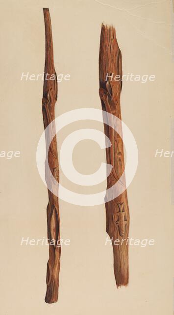 Walking Stick, c. 1937. Creator: Frank Gray.