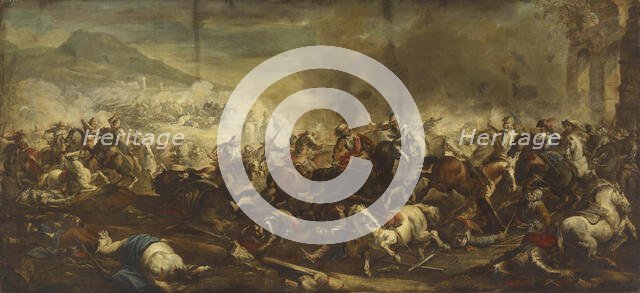 A cavalry battle, 1652. Creator: Jacques Courtois.