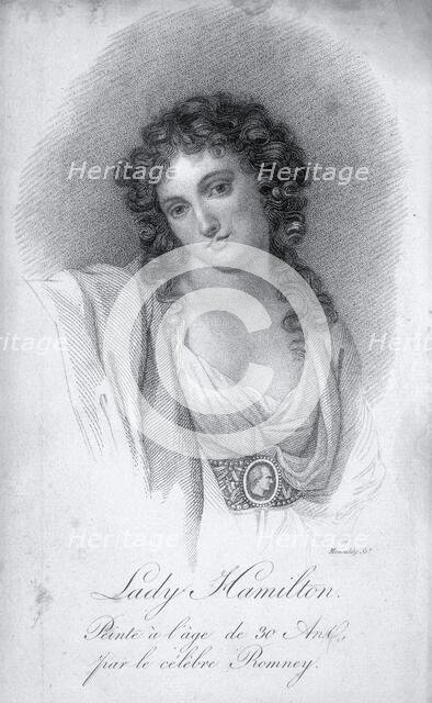 Lady Emma Hamilton at the age of 30, 1816. Creator: Antoine Maxime Monsaldy.