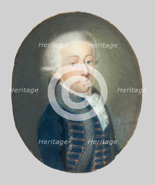 Portrait of Count Joseph Szapáry, c1790. Creator: Karl Caspar.