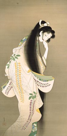 Flame (Princess Rokujo), 1818. Artist: Shoen, Uemura (1875-1949)