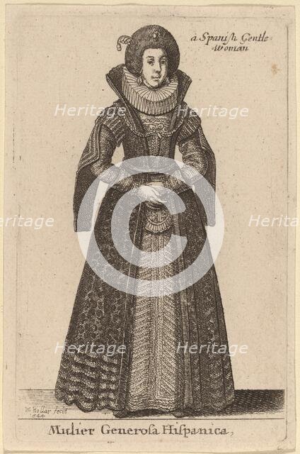 Mulier Generosa Hispanica, 1644. Creator: Wenceslaus Hollar.