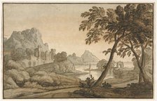 Italian Landscape, 1700s. Creator: Anonymous.