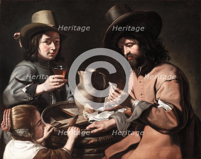 A Peasant Family, c1650. Creator: Master of the Games.