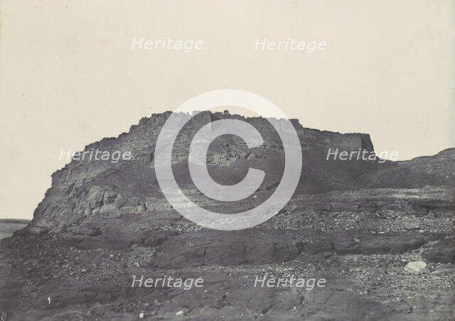 Nubie. Forteresse D'Ibrym (Ancienne Premmis). Vue prise au sud., 1850. Creator: Maxime du Camp.