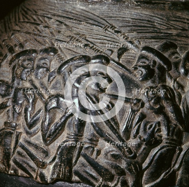 The 'Harvester's Vase' from Crete, 16th century. Artist: Unknown