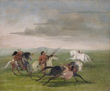Comanche Feats of Horsemanship, 1834-1835. Creator: George Catlin.
