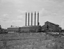 Lumber mill being dismantled, Careyville, Florida, 1937. Creator: Dorothea Lange.