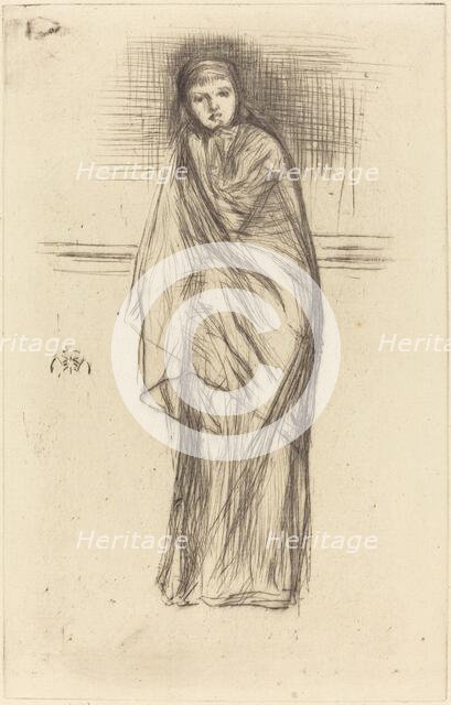 The Model Resting, 1870. Creator: James Abbott McNeill Whistler.