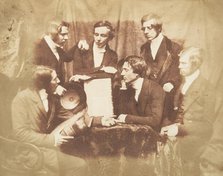 Prof. Fraser, Rev. Welsh, Rev. Hamilton, and Three Other Men, 1843-47. Creators: David Octavius Hill, Robert Adamson, Hill & Adamson.