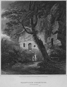 'Warkworth Hermitage, Northumberland', 1814. Artist: John Greig.