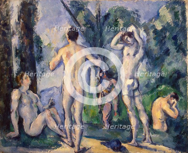 Bathers, c. 1890. Artist: Cézanne, Paul (1839-1906)