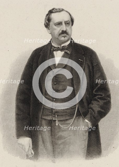 Portrait of the composer Friedrich von Flotow (1812-1883), 1880.