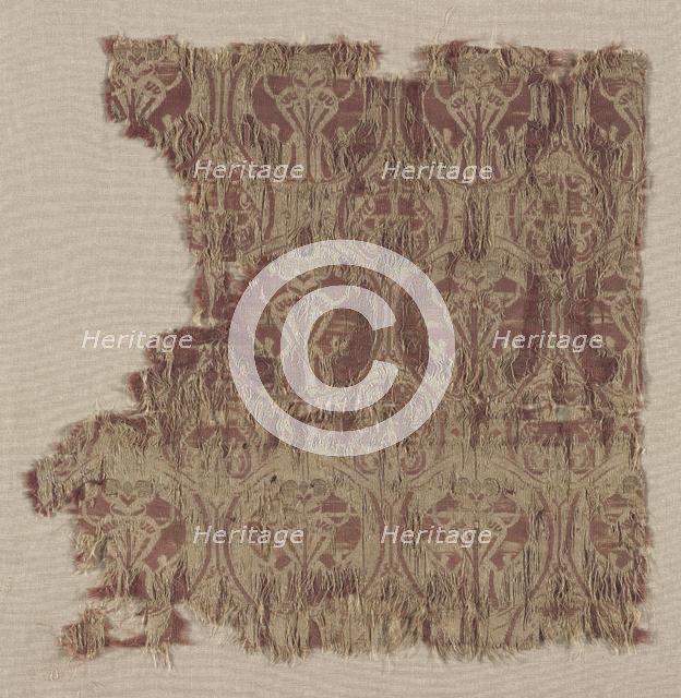 Silk Fragment, second half of 12th century. Creator: Unknown.