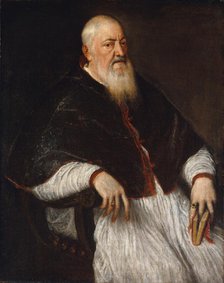 Filippo Archinto (born about 1500, died 1558), Archbishop of Milan, mid-1550s. Creator: Titian.